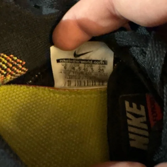 Nike Womens Multicolor Flyknit Running Sneakers - Black Base - Picture 6 of 6